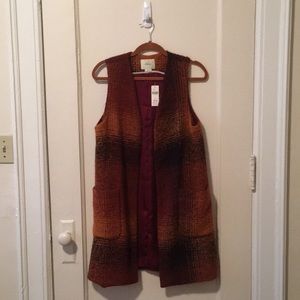 Anthropologie Long Vest